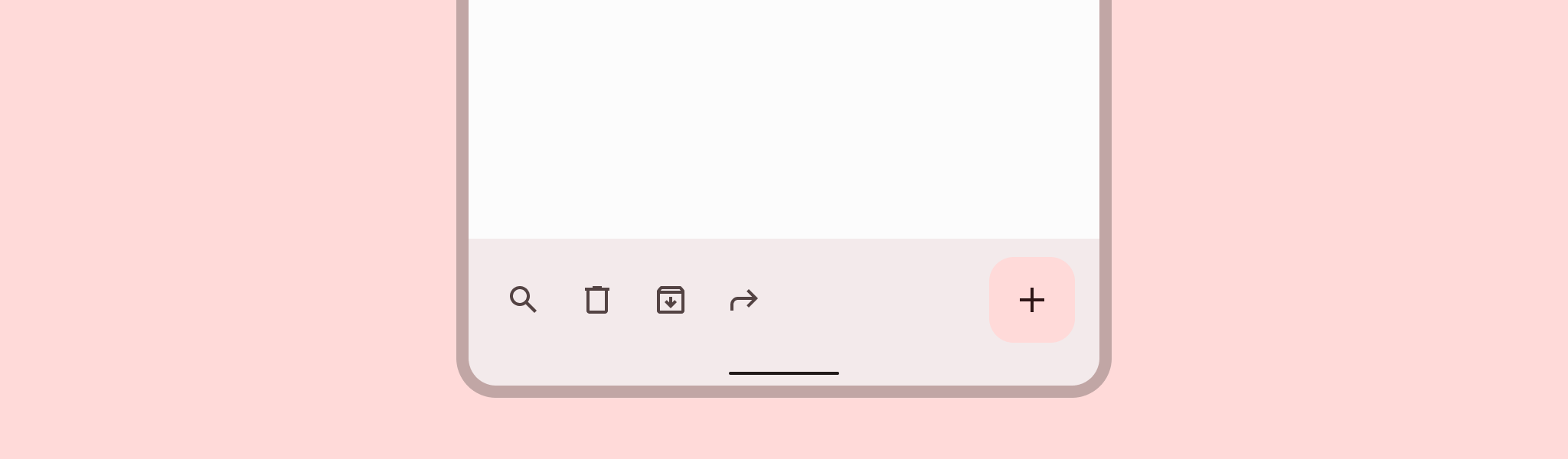 底部应用栏示例