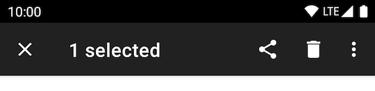 上下文操作栏示例