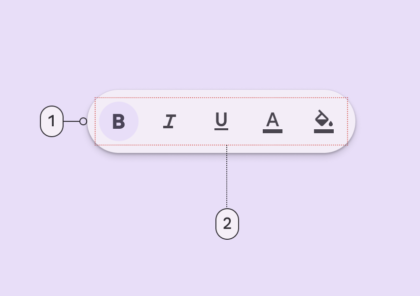 悬浮工具栏变体